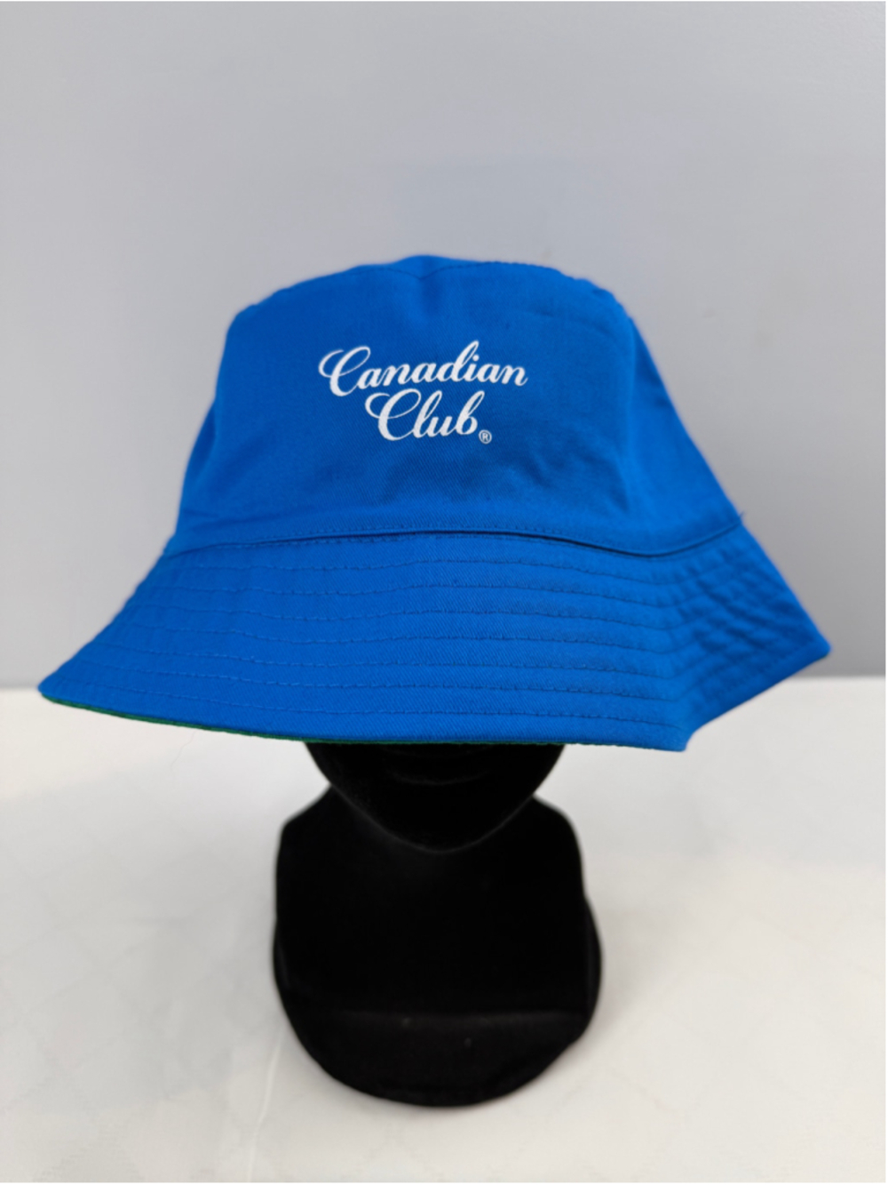 Canadian Club Bucket Hat One Size Blue Green NWOT